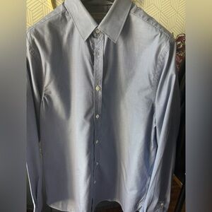 Burberry Men's Light Blue Dress Shirt